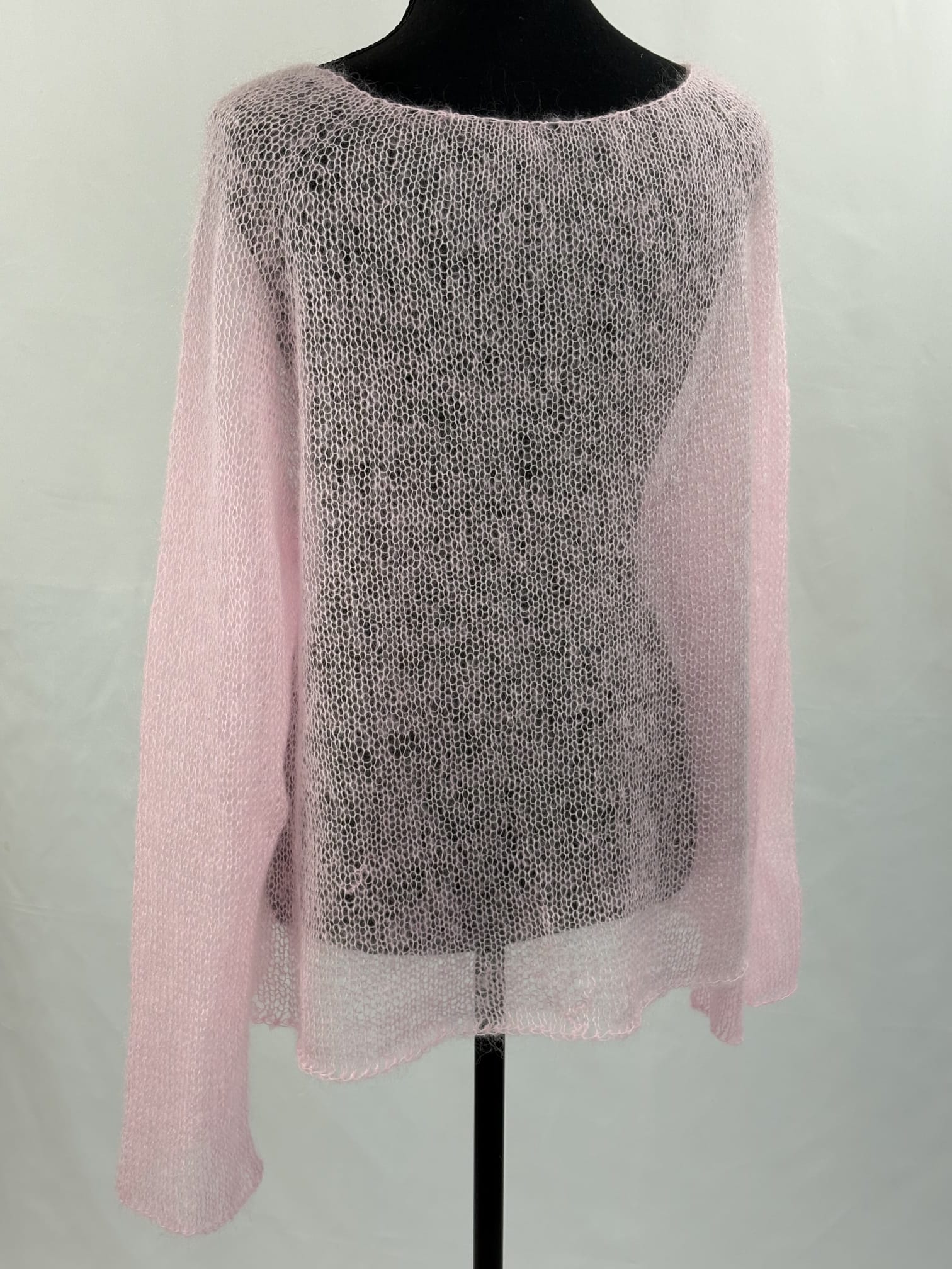 Blush Pink Handmade Knit Sweater - SILENT STUDIO