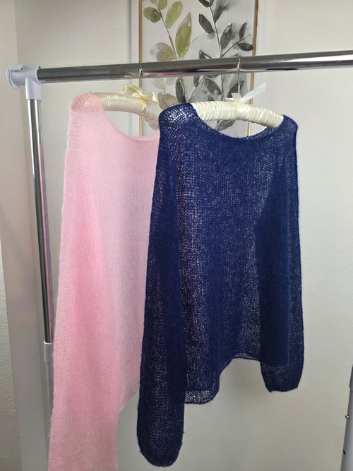 Blush Handmade Knit Sweater - SILENT STUDIO